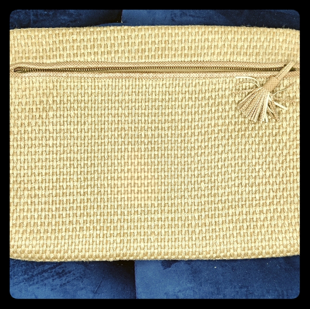 Bottega Veneta Tweed and Leather Clutch
